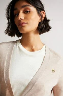 Ted Baker Aiyleen Cream Merino Low V Cardigan -TED BAKER Sales Store unnamed file 5948