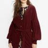 Ted Baker Purple Ttiiaa Pleat Detailed Longline Cardigan -TED BAKER Sales Store unnamed file 5951