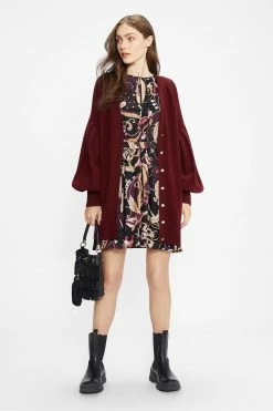 Ted Baker Purple Ttiiaa Pleat Detailed Longline Cardigan 10 Ted Baker Purple Ttiiaa Pleat Detailed Longline Cardigan -TED BAKER Sales Store unnamed file 5953