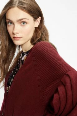 Ted Baker Purple Ttiiaa Pleat Detailed Longline Cardigan 11 Ted Baker Purple Ttiiaa Pleat Detailed Longline Cardigan -TED BAKER Sales Store unnamed file 5954