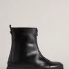 Ted Baker Black Aurelya Black Zip Front Chunky Boots -TED BAKER Sales Store unnamed file 6002