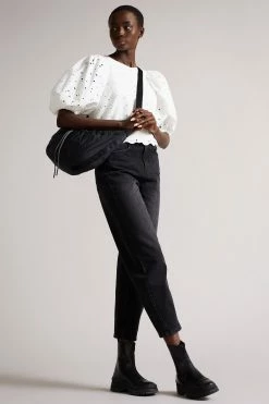 Ted Baker Black Aurelya Black Zip Front Chunky Boots -TED BAKER Sales Store unnamed file 6006