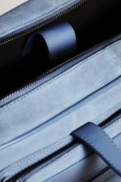 Ted Baker Blue Tyrese Suede T Document Bag -TED BAKER Sales Store unnamed file 601