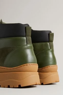 Ted Baker Unisex Westonn Khaki Green Chunky Hiker Boots 10 Ted Baker Unisex Westonn Khaki Green Chunky Hiker Boots -TED BAKER Sales Store unnamed file 6027
