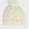 Ted Baker Hannss Chunky Cable Knitted Cream Bobble Hat -TED BAKER Sales Store unnamed file 6030
