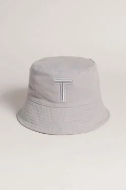 Ted Baker Mens Grey Teri Dk-T Bucket Hat -TED BAKER Sales Store unnamed file 6047