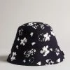 Ted Baker Dk-Navy Blue Ourne All-Over Flower Knitted Bucket Hat -TED BAKER Sales Store unnamed file 6051