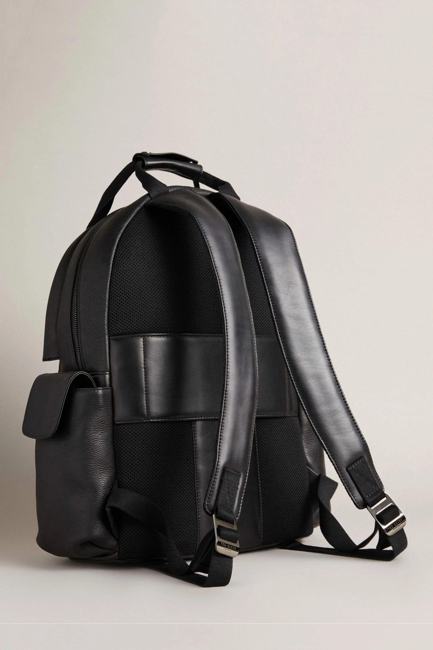 Ted Baker Mens Black Kailen Branded Leather Backpack Bag 4 Ted Baker Mens Black Kailen Branded Leather Backpack Bag - Image 2