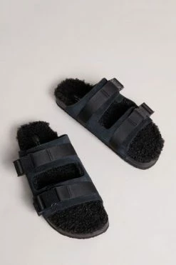 Ted Baker Dougie Black Suede Nylon Clip Two Strap Slippers 11 Ted Baker Dougie Black Suede Nylon Clip Two Strap Slippers -TED BAKER Sales Store unnamed file 6092