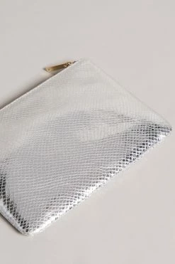 Ted Baker Small Snaksa Silver Snake Detail Pouch -TED BAKER Sales Store unnamed file 61
