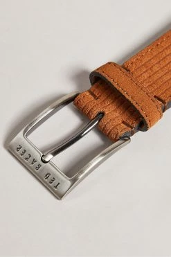 Ted Baker Tible Brown Corduroy Suede Belt -TED BAKER Sales Store unnamed file 6119