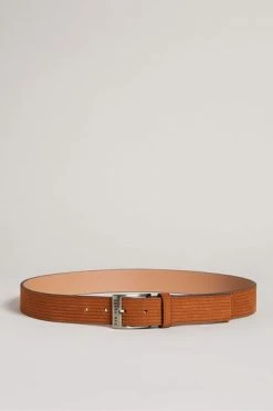 Ted Baker Tible Brown Corduroy Suede Belt -TED BAKER Sales Store unnamed file 6121