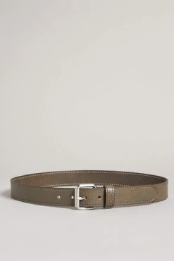 Ted Baker Turnr Grey Stitched Leather Belt -TED BAKER Sales Store unnamed file 6130