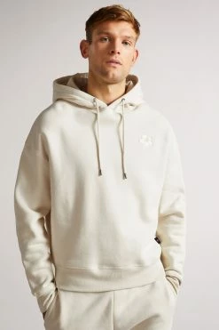 TED BAKER Sales Store 13 Ted Baker Lavery Natural Heavyweight Relaxed Fit Hoodie