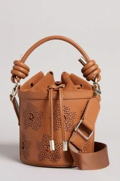 Ted Baker Brown Tyahla Floral Laser Cut Detail Bucket Bag 11 Ted Baker Brown Tyahla Floral Laser Cut Detail Bucket Bag -TED BAKER Sales Store unnamed file 667