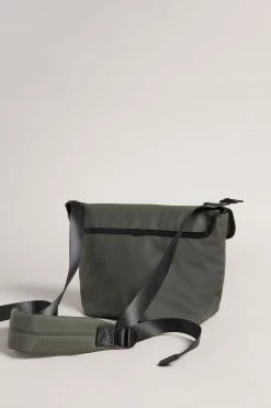 Ted Baker Mens Green Running Rubberised Crossbody Bag -TED BAKER Sales Store unnamed file 679