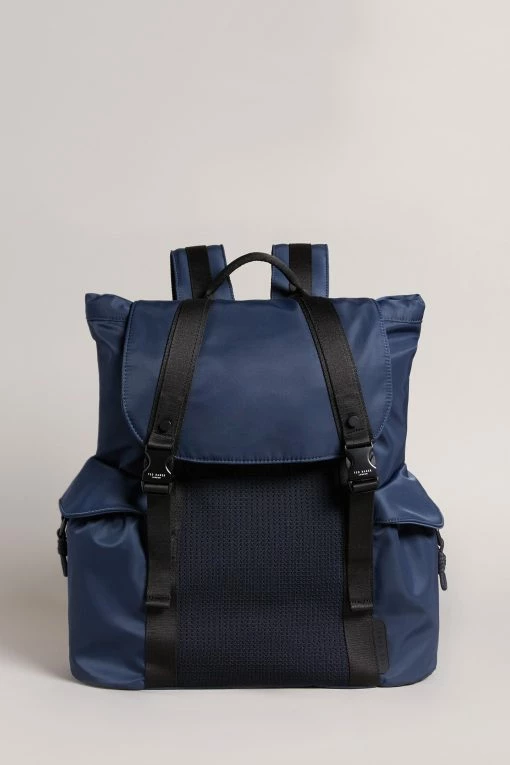 Ted Baker Masha Navy Blue Knit Nylon Backpack 1 Ted Baker Masha Navy Blue Knit Nylon Backpack -TED BAKER Sales Store unnamed file 721