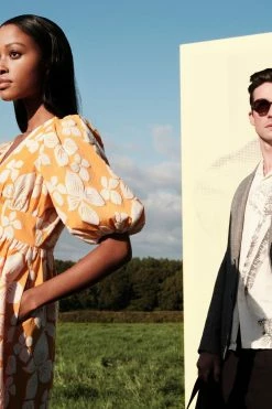 Ted Baker Cinthy Orange Button Front Jacquard Dress -TED BAKER Sales Store unnamed file 757