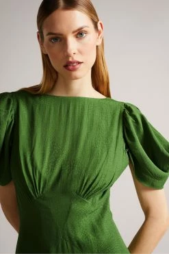 Ted Baker Tulipi Green Panelled Midi Tea Dress -TED BAKER Sales Store unnamed file 762