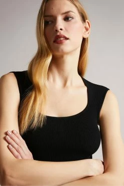 Ted Baker Judit Black Tulip Knitted Dress -TED BAKER Sales Store unnamed file 768