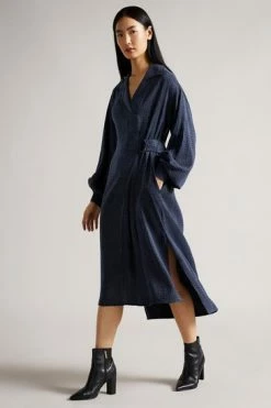Ted Baker Blue D Ring Midi Dress -TED BAKER Sales Store unnamed file 843