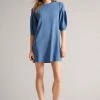 Ted Baker Womens Blue Feyah Lt- Full Needle Puff Sleeve Dress 2 Ted Baker Womens Blue Feyah Lt- Full Needle Puff Sleeve Dress -TED BAKER Sales Store unnamed file 866