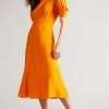 Ted Baker Tulipi Orange Panelled Midi Tea Dress -TED BAKER Sales Store unnamed file 883