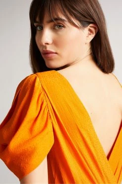 Ted Baker Tulipi Orange Panelled Midi Tea Dress 11 Ted Baker Tulipi Orange Panelled Midi Tea Dress -TED BAKER Sales Store unnamed file 886