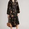 Ted Baker Brown Integral Wrap Dress -TED BAKER Sales Store unnamed file 919