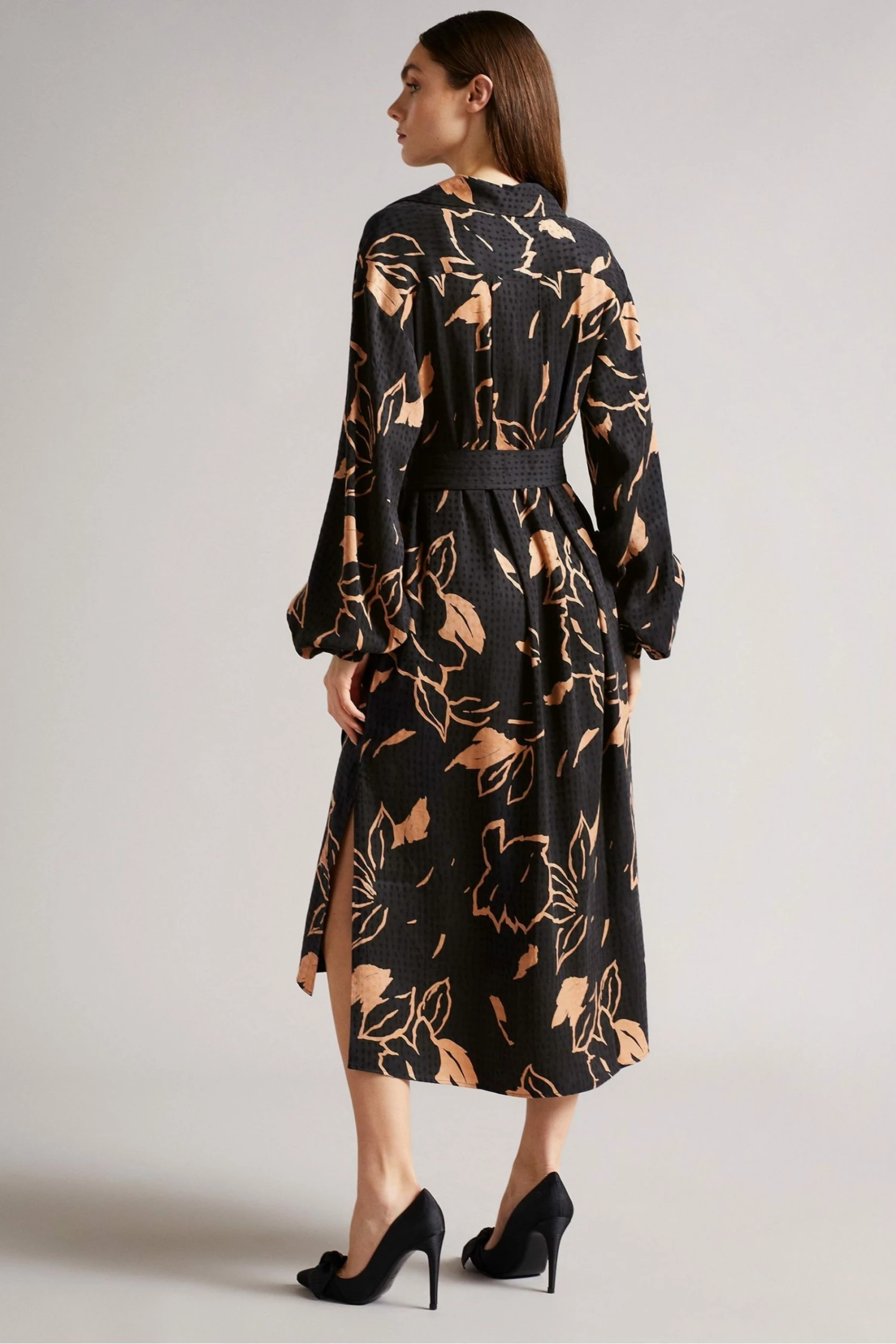 Ted Baker Brown Integral Wrap Dress 4 Ted Baker Brown Integral Wrap Dress - Image 2