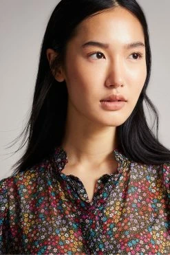 Ted Baker Black Bevlia Dropped Waist Midi Dress -TED BAKER Sales Store unnamed file 928