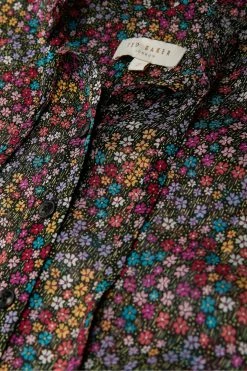 Ted Baker Black Bevlia Dropped Waist Midi Dress -TED BAKER Sales Store unnamed file 929