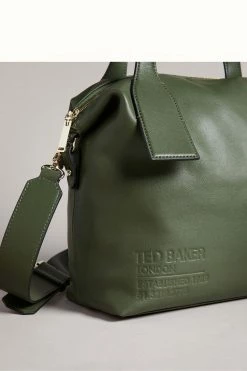 Ted Baker Green Embossed Branded Tote Bag -TED BAKER Sales Store unnamed file 93