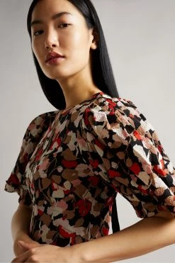 Ted Baker Pink Printed Floral Seersucker Midi Dress 11 Ted Baker Pink Printed Floral Seersucker Midi Dress -TED BAKER Sales Store unnamed file 946