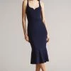Ted Baker Emesta Navy Blue Full Needle Stitch Detailed Hem Dress -TED BAKER Sales Store unnamed file 951