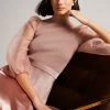 Ted Baker Dusky Pink Lharra Knit Satin And Organza Midi Dress 1 Ted Baker Dusky Pink Lharra Knit Satin And Organza Midi Dress -TED BAKER Sales Store unnamed file 956