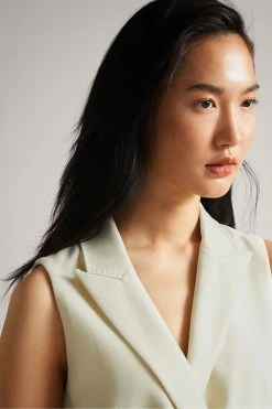 Ted Baker Cream Joannid Sleeveless Blazer Mini Dress -TED BAKER Sales Store unnamed file 961