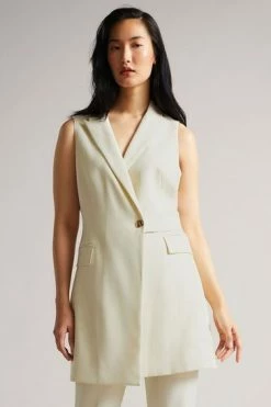 Ted Baker Cream Joannid Sleeveless Blazer Mini Dress -TED BAKER Sales Store unnamed file 963