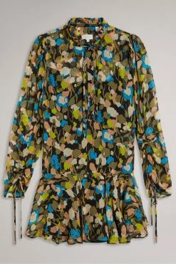 Ted Baker Black Hariiee Dropped Waist Midi Dress -TED BAKER Sales Store unnamed file 980