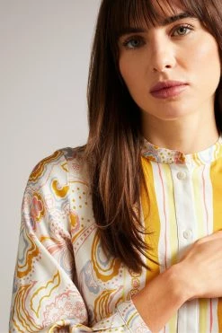 Ted Baker Paulita Yellow Handkerchief Hem Shirt Dress -TED BAKER Sales Store unnamed file 985