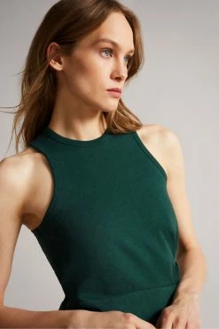 Ted Baker Livviaa Green Knot Front Jersey Dress -TED BAKER Sales Store unnamed file 991